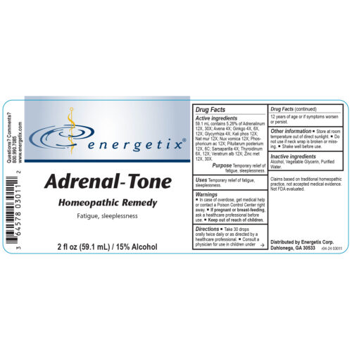 Adrenal-Tone Label