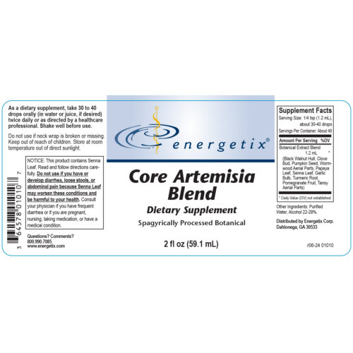 Core Artemisia Blend Label