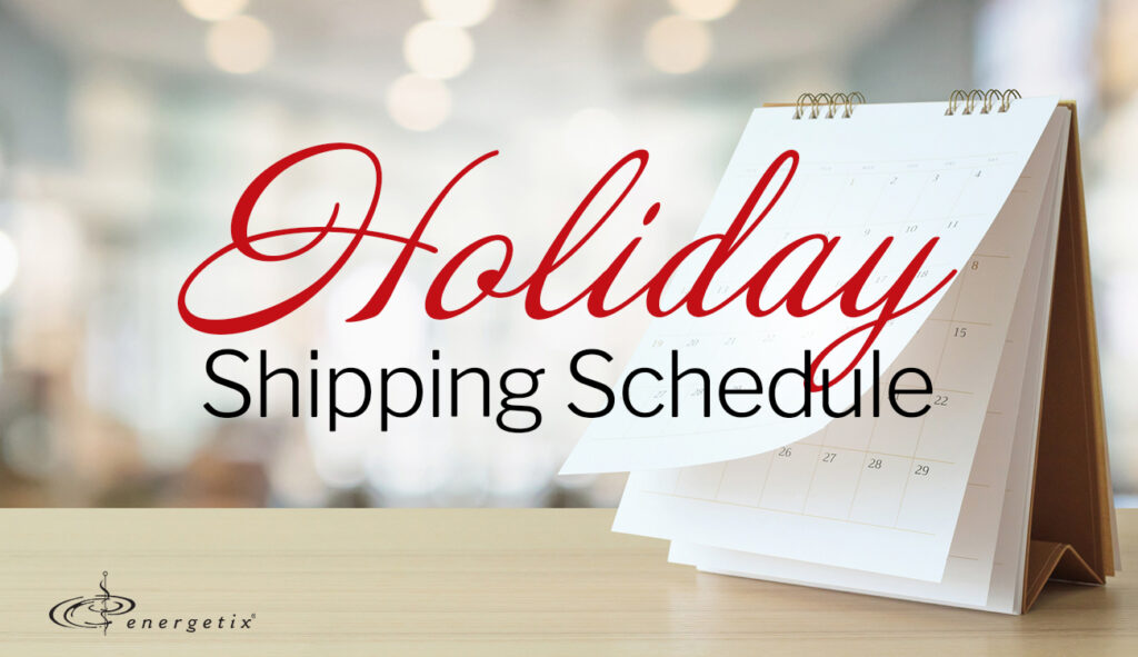 Holiday Shipping Schedule 2024