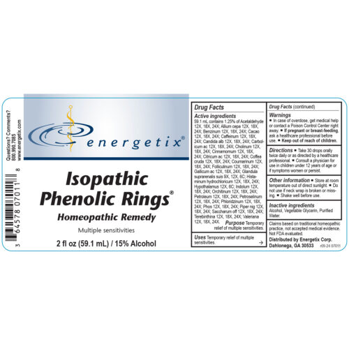 Isopathic Phenolic Rings Label