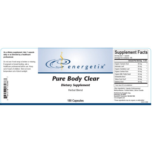 Pure Body Clear Label